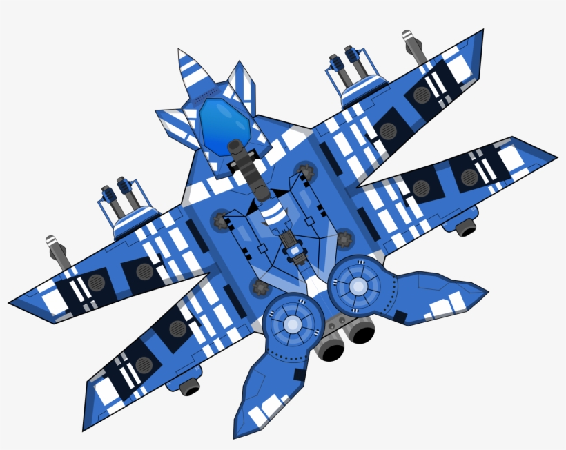 Big Image - Spaceship Sci Fi Clipart, transparent png