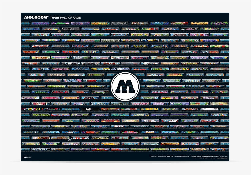 Molotow Train Hall Of Fame Contest - Mosaik Poster, transparent png
