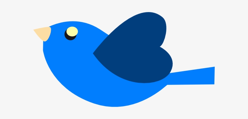 Blue Heart Bird Svg Clip Arts 600 X 314 Px, transparent png