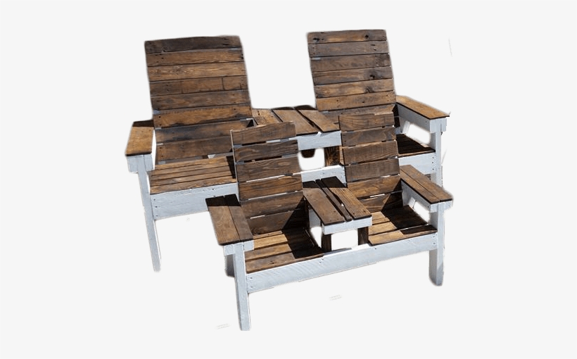 Kids Rustic Two Seater Handmade Pallet Patio Furniture - Outdoor Bench, transparent png