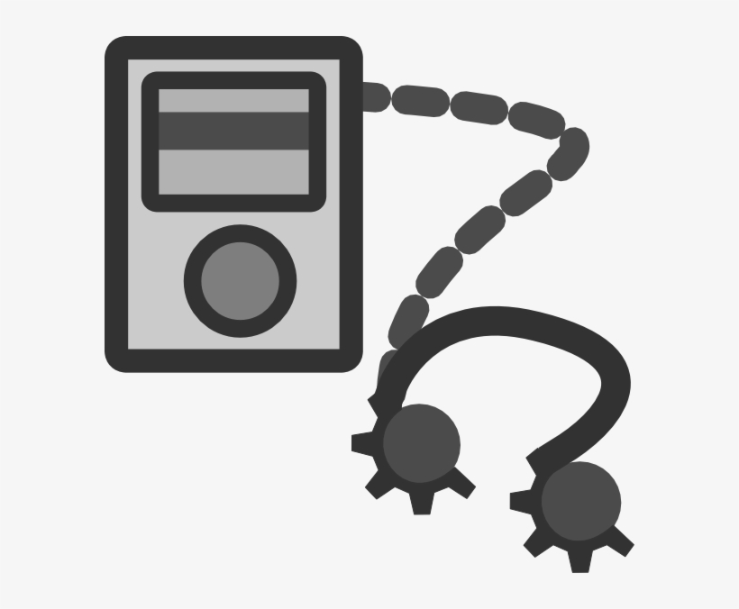 Mp3 Player With Headphones - Mp3 Clip Art, transparent png