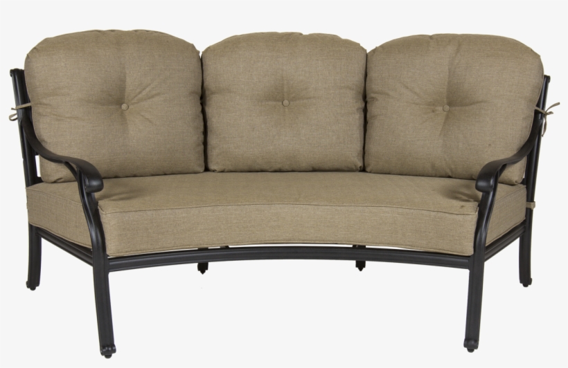 Gadson Castle Rock Crescent Patio Sofa With Cushions, transparent png