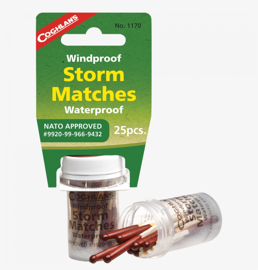 Coghlans Coghlan's - Windproof/ Waterproof Storm Matches, transparent png
