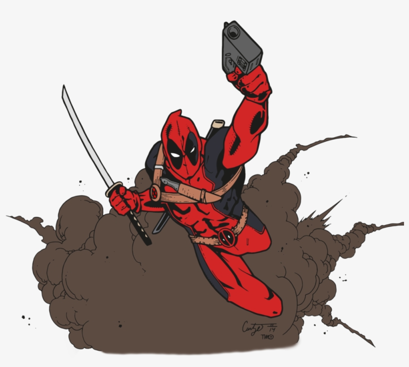 View Samegoogleiqdbsaucenao Deadpool By Edcom02-d9pzrlk - Deadpool Cartoon Transparent Bg, transparent png