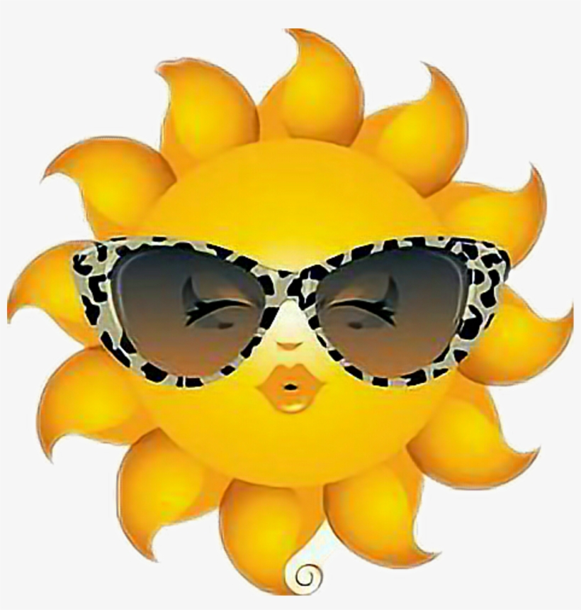 Sunshine Sun Sol Sunglasses Kiss Emojistyle Style Emoji - Have A Bright Sunshiny Day, transparent png