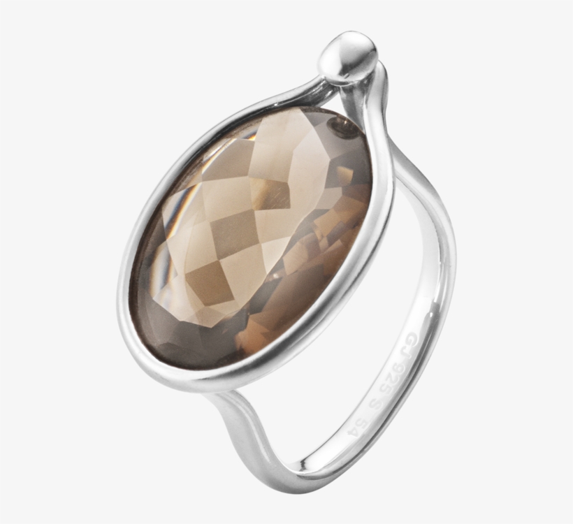 Georg Jensen Smokey Quartz And Silver Ring - Georg Jensen Savannah Sterling Silver And Smoky Quartz, transparent png