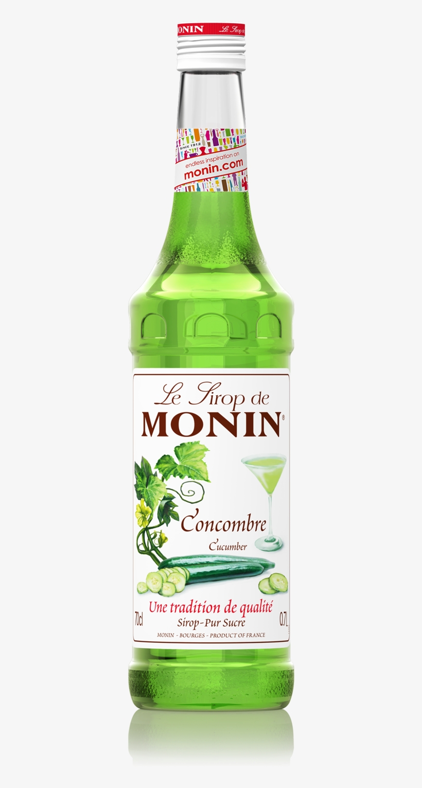 Monin Cucumber Syrup, 700ml, transparent png