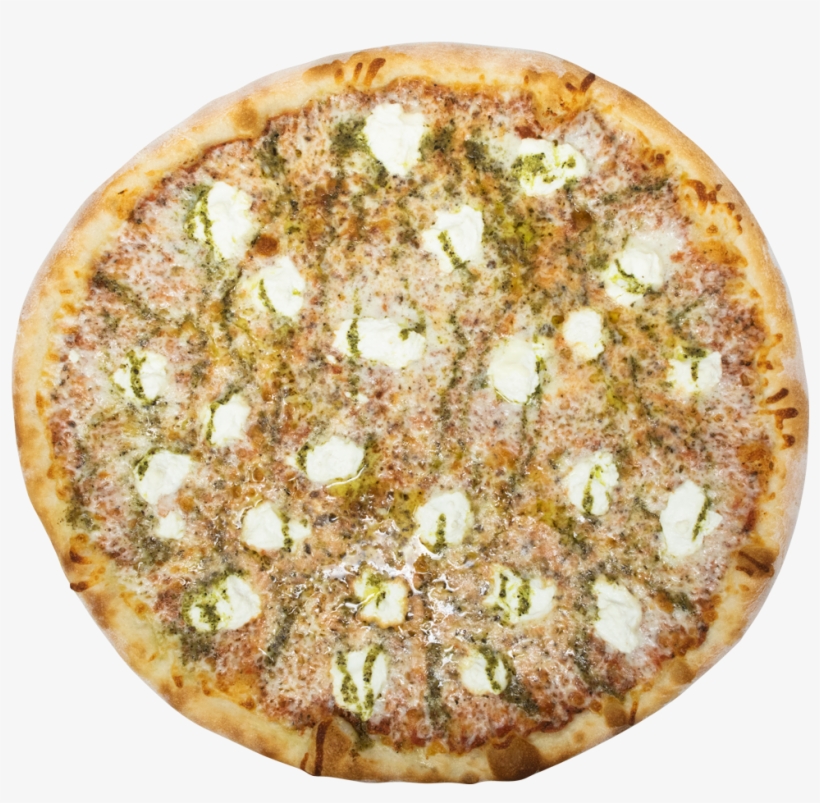 Fresh Basil Pesto & Ricotta - California-style Pizza, transparent png