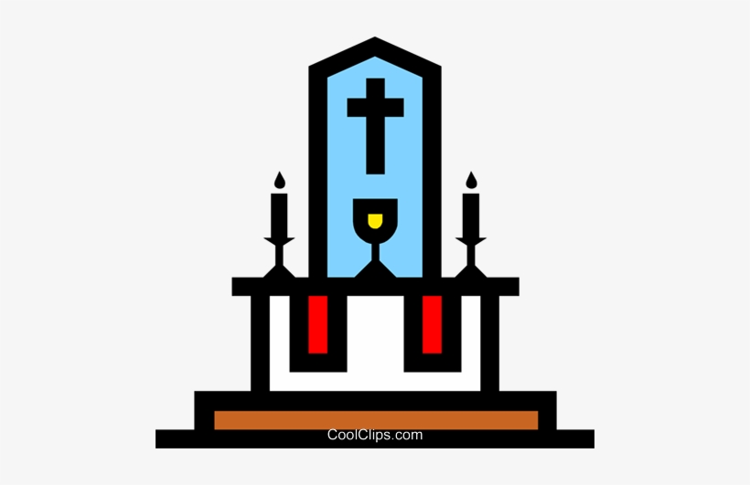 Symbol Of The Altar Royalty Free Vector Clip Art Illustration - Altar Clipart, transparent png