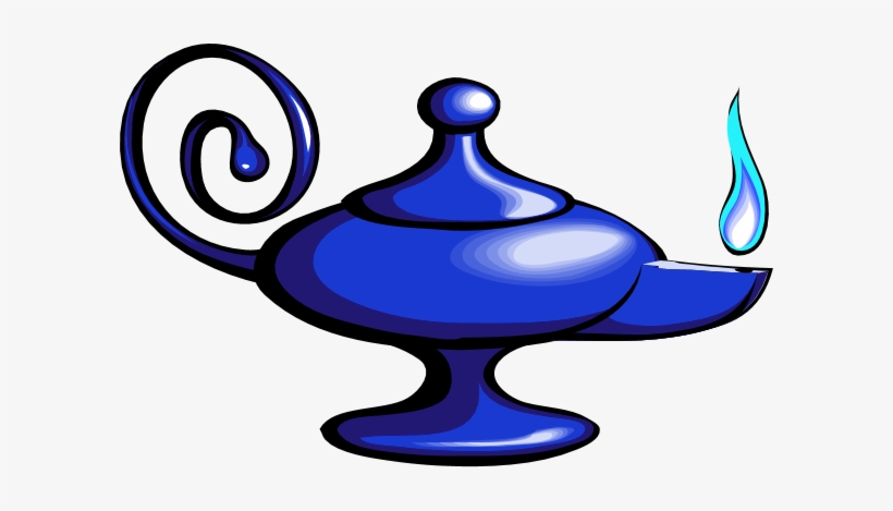 Clipart Magic Lamp - Make A Wish... Oval Ornament, transparent png