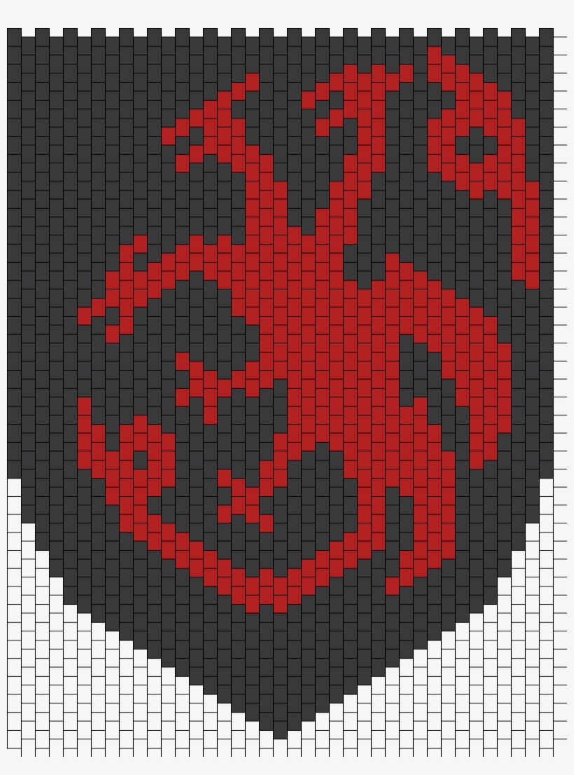 Targaryen Bead Pattern - Kandi Ninja Mask, transparent png