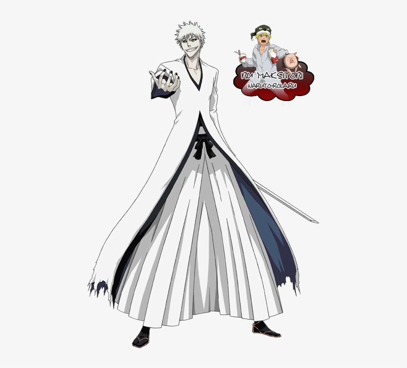 Bleach Cosplay Costumes White Ichigo Kurosaki Set Suit, transparent png