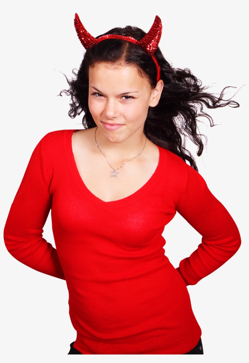 Beautiful Woman In Devil Costume Png Image - Photo Shoot, transparent png