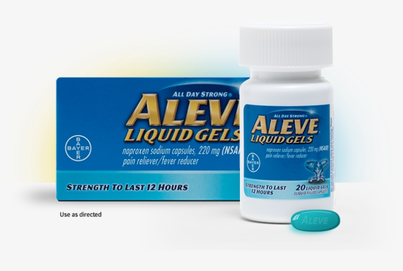 Pain Relief With Aleve Liquid Gels - Aleve Muscle And Back, transparent png