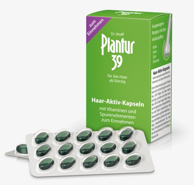 Active Hair Capsules - Plantur Hair Care Plantur 39 Active Hair Capsules 60, transparent png