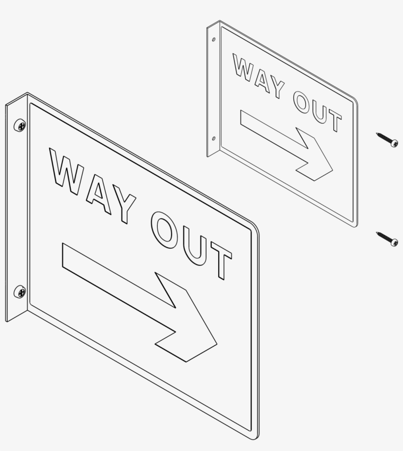 Budget Projecting One Way Sign - Diagram, transparent png