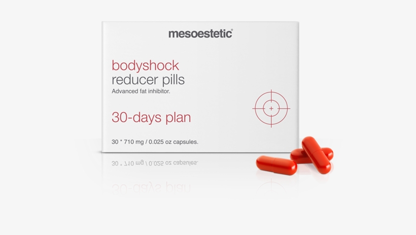 Reducer Pills - Mesoestetic Bodyshock Reducer Pills 30 Capsules, transparent png