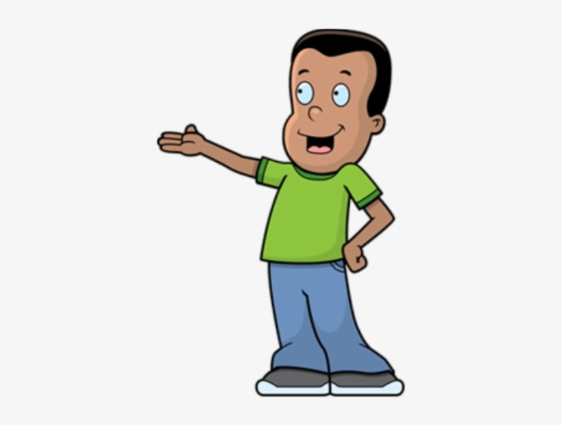 Boy With Green Shirt - Boy Presenting, transparent png
