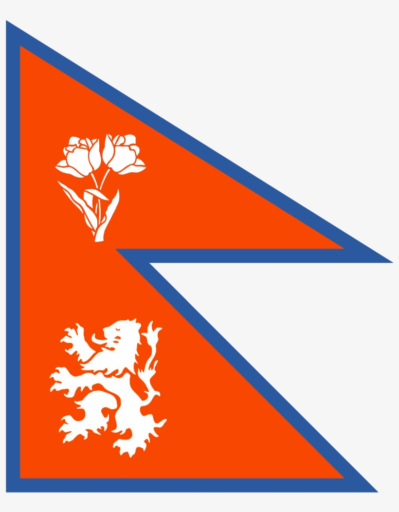 Redesignsnetherlands Flag In The Style Of Nepal - Triangle, transparent png