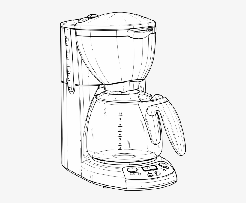 Product Clipart Kettle Coffeemaker Kettle Source - Coffee Maker, transparent png