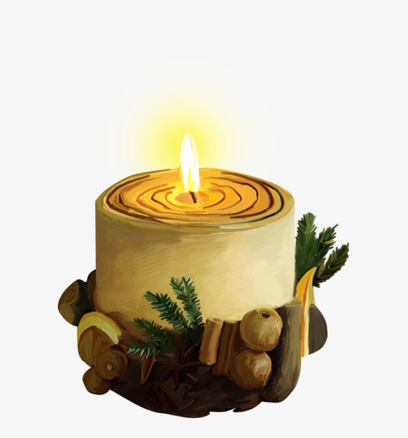 Christmas Candles - Candle, transparent png