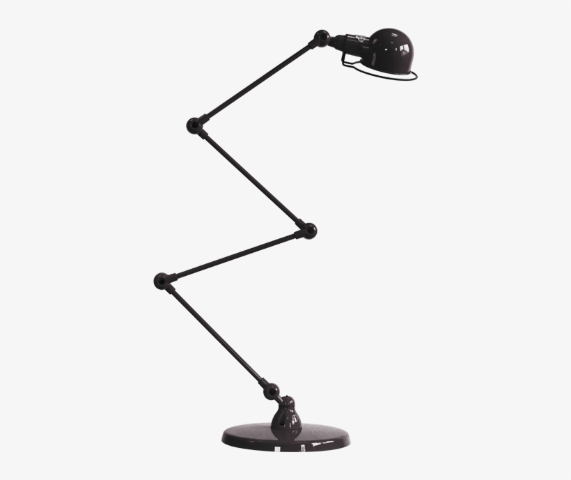 Signal Zig-zag 4 Arm Desk Lamp Black, Gloss By Jielde, transparent png
