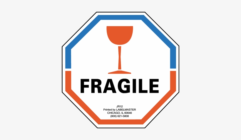 Fragile Label, Paper, 3" X 3" - Labelmaster Jr12 Fragile Label, Paper, 3" X 3", transparent png