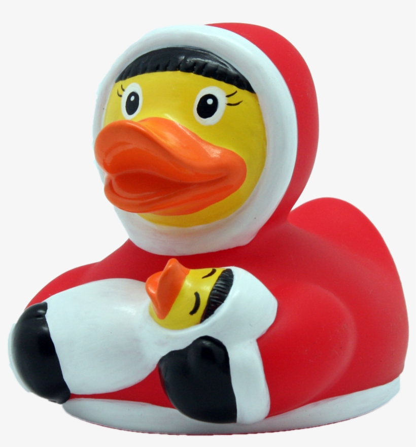 Eskimo With Baby Duck - Canard De Bain Canard Esquimau Avec Bébé, Canard En, transparent png