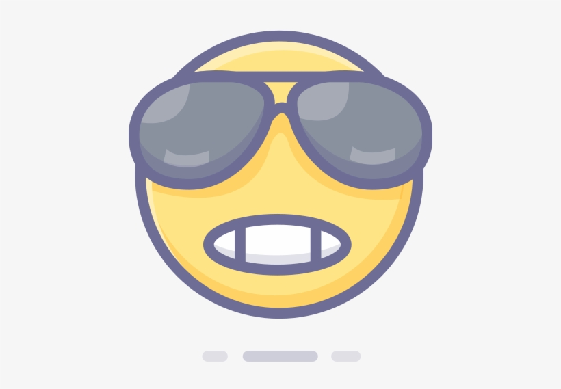 Cool Emoji Emoticon Face Smiley Emoji Icon Free Of - Emoticon, transparent png