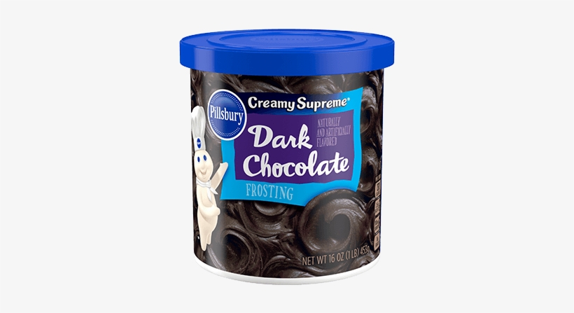 Creamy Supreme® Dark Chocolate Flavored Frosting - Pillsbury Creamy Supreme Frosting, Dark Chocolate -, transparent png
