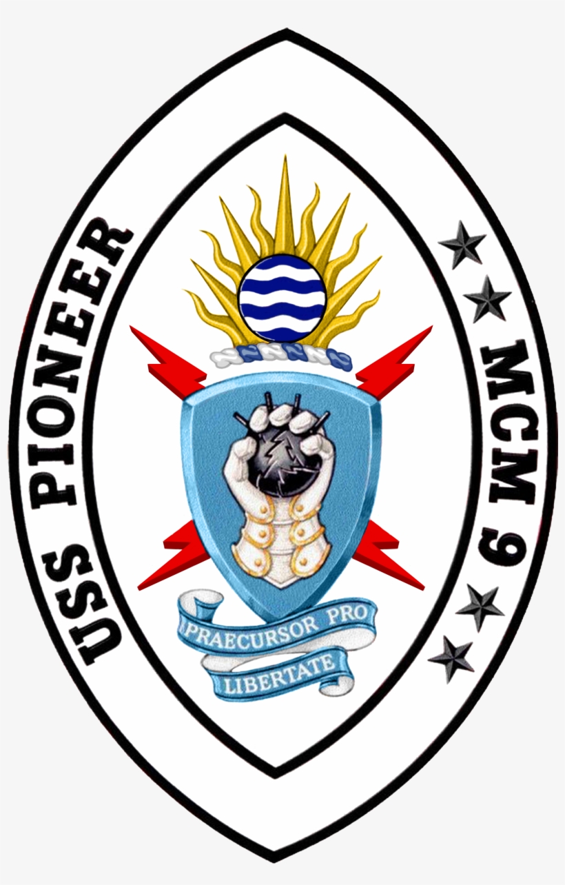 Uss Pioneer Mcm-9 Crest, transparent png