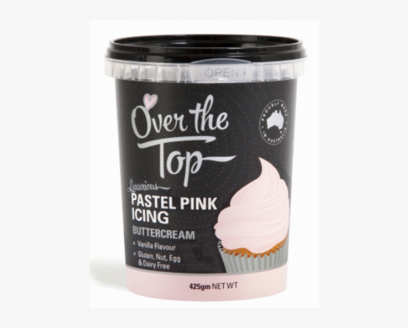 Over The Top Pastel Pink Buttercream 425g - Over The Top Buttercream, transparent png