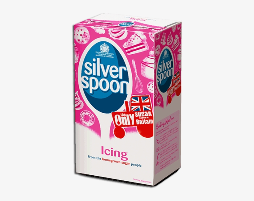 More Views - Silver Spoon Royal Icing Sugar 500g, transparent png