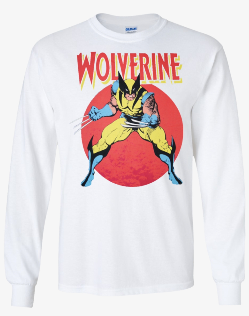 Wolverine Retro Comic Long Sleeve T Shirt T Shirts - Wolverine Tee Brand With Tags Large Unisex Freeship, transparent png