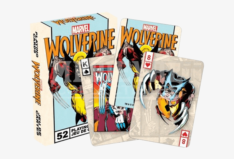 Marvel Wolverine Playing Cards - Aquarius Deck Of Wolverine Marvel Playing Cards!, transparent png