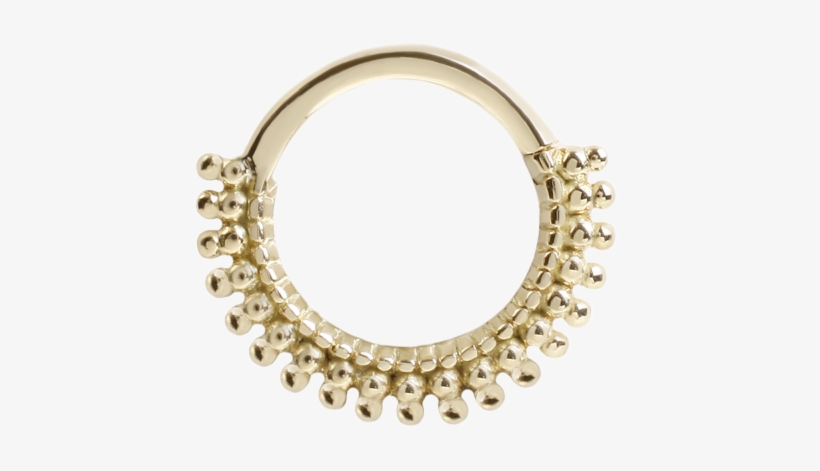 Wanderlust - Gold War Horse Septum Clicker Ring, transparent png