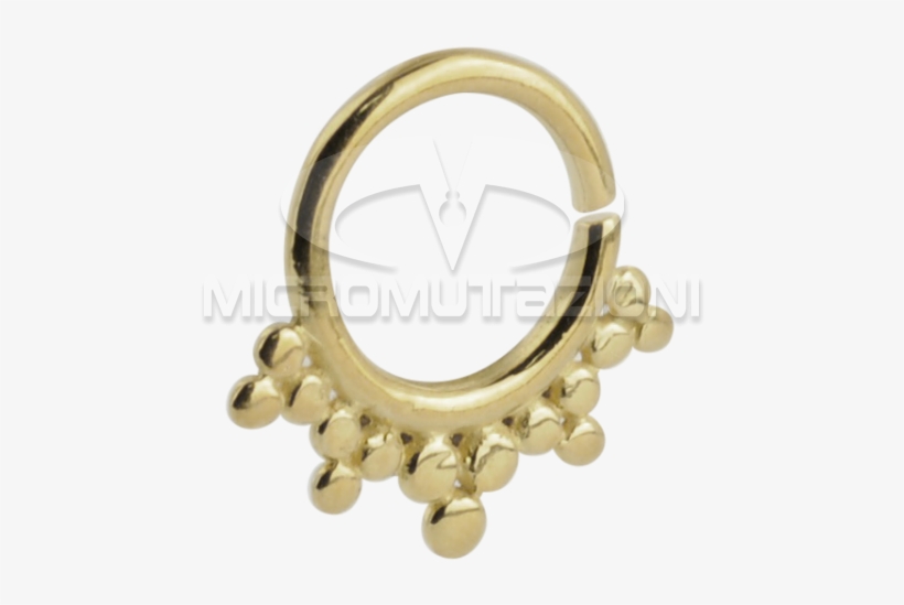 Silver Gold Plated Indian Ornament Septum Ring Septum - Silver, transparent png
