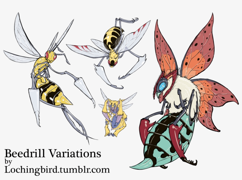 Beedrill Fusions - Beedrill Variations, transparent png