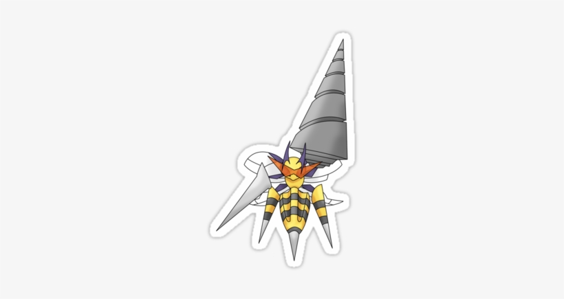 "mega Heaven Piercing Giga Beedrill" Stickers By Vanwriten - Sticker, transparent png