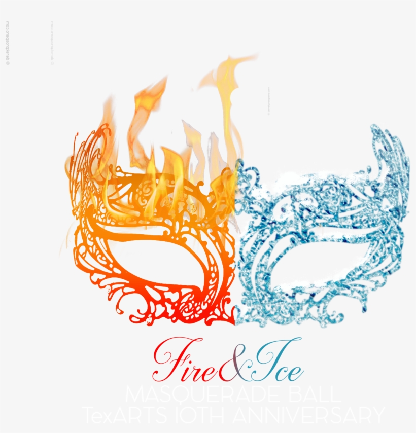 Elegant, Serious Logo Design For Texarts By Lei - Transparent Fire & Ice, transparent png