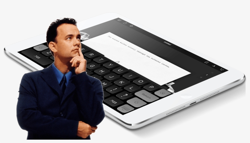 Apple Interviews Tom Hanks Via Twitter About His New - Businessperson, transparent png