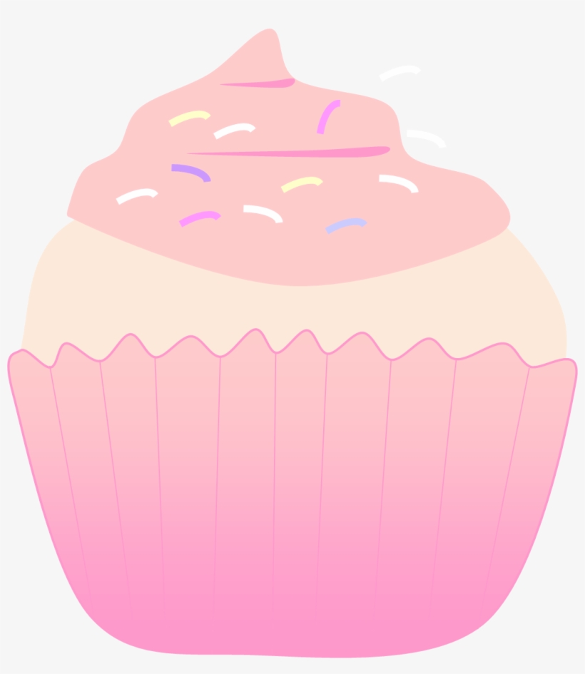 Pink Cupcake Clip Art - Cupcake, transparent png