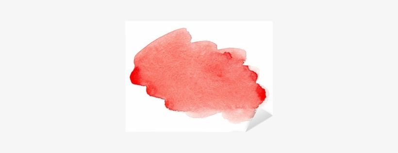 Red Watercolour Stroke, transparent png