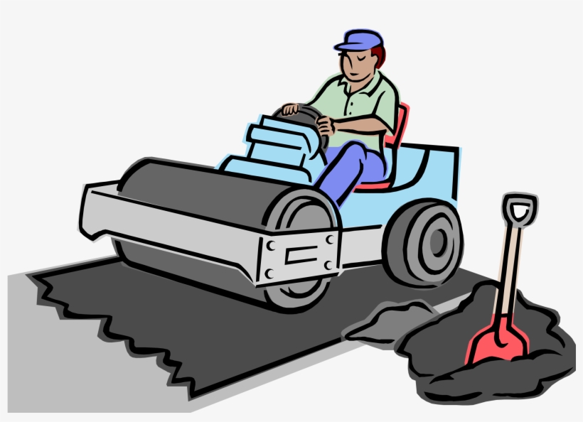 Asphalt Clipart Sealcoating - Paving Clip Art, transparent png