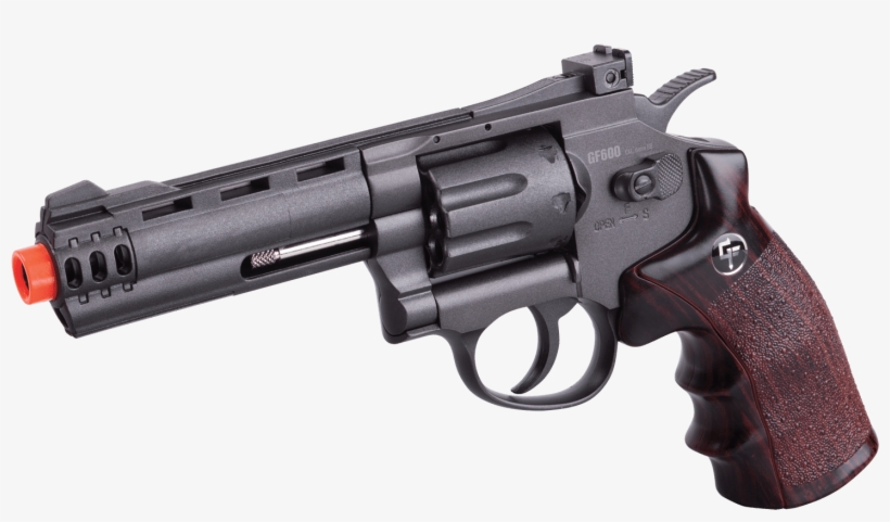 Gameface Acg357 Crosman Gf600 Co2 Powered Semi Auto - Revolver Airsoft Full Metal, transparent png