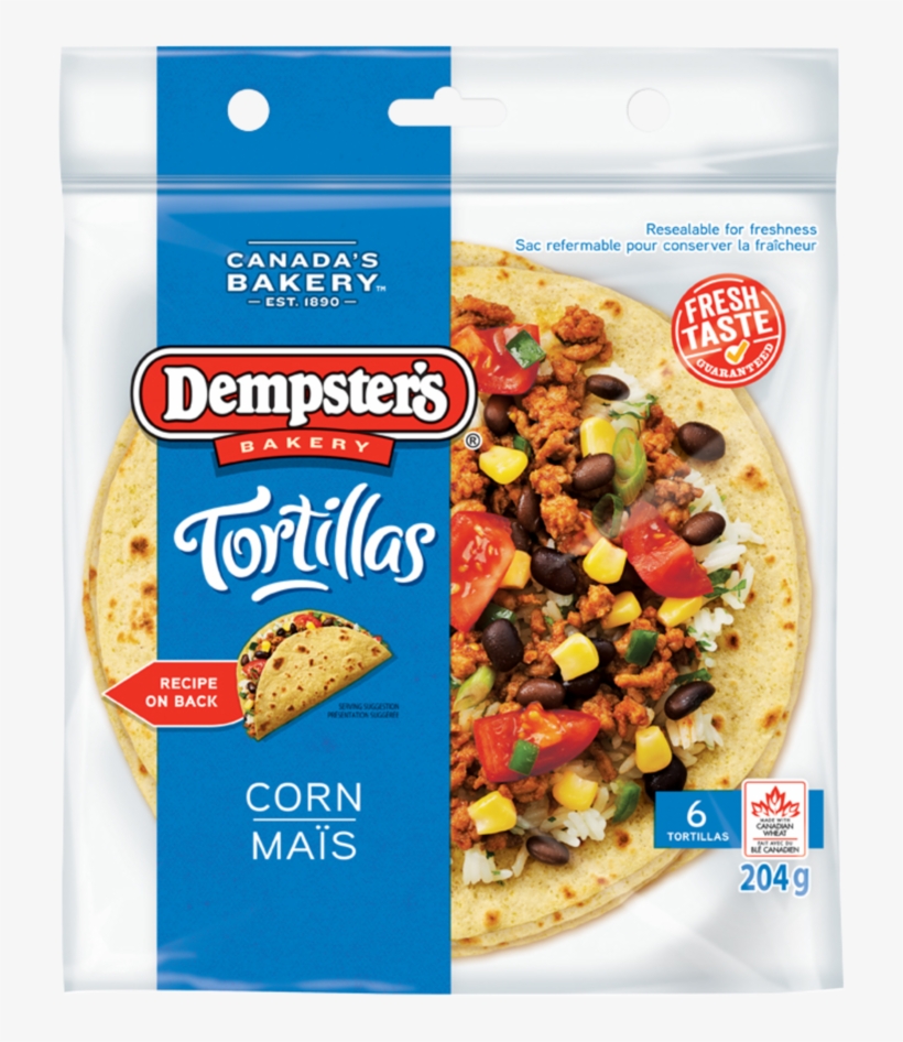 Dempster's Corn - Gluten Free Tortillas Canada, transparent png