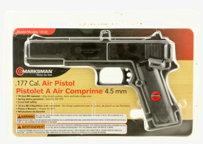 Marksman 1010c Marksman Air Pistol Double - Air Gun, transparent png