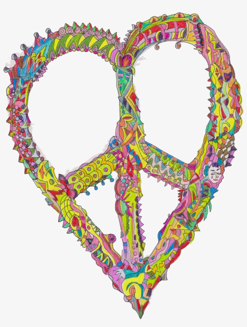 Changing The World One Little Love Letter At A Time - Peace Symbols, transparent png