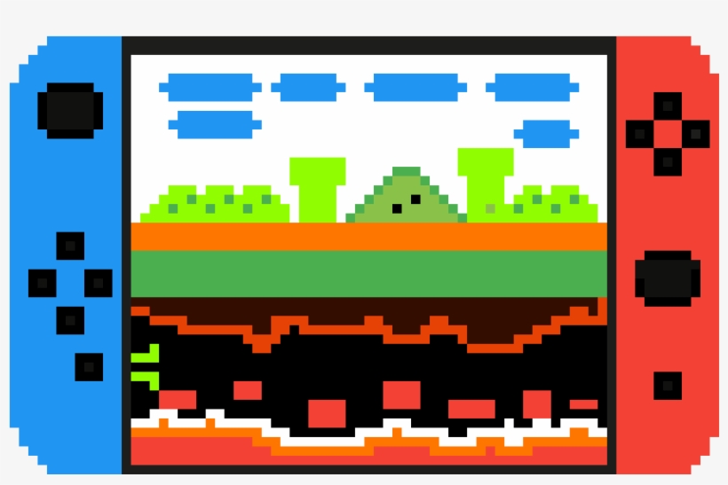 Nitendo Switch Super Mario - Handheld Game Console, transparent png