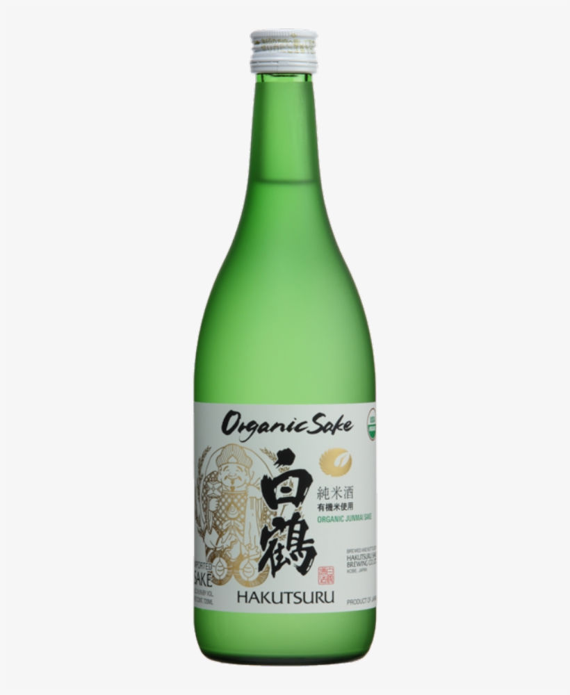 Hakutsuru Organic Junmai Sake 720ml, transparent png